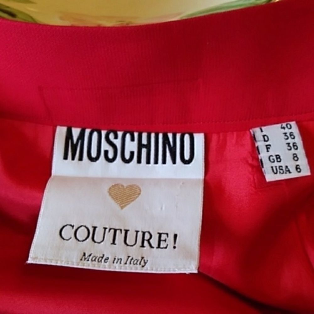 MOSCHINO COUTURE SKIRT LIPSTICK RED MINI SKIRT EXCELLENT NWOT SZ 6P - Picture 5 of 5